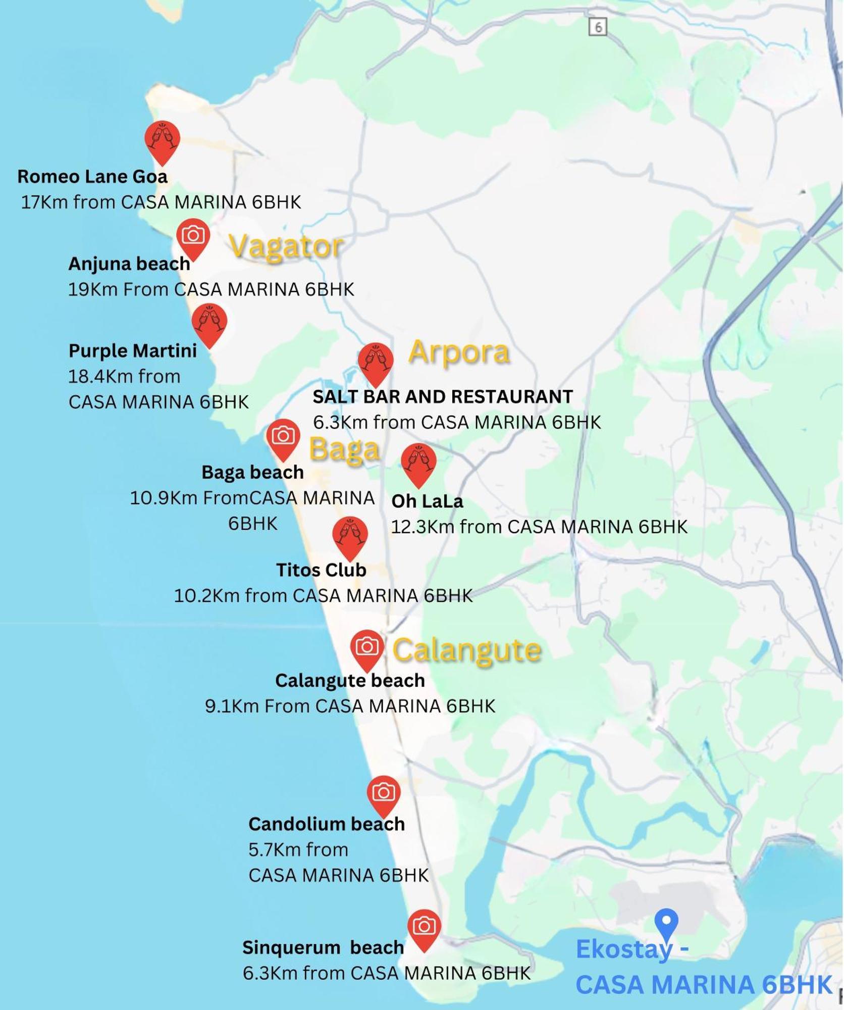 Ekostay Luxe - Casa Marina Candolim Eksteriør bilde